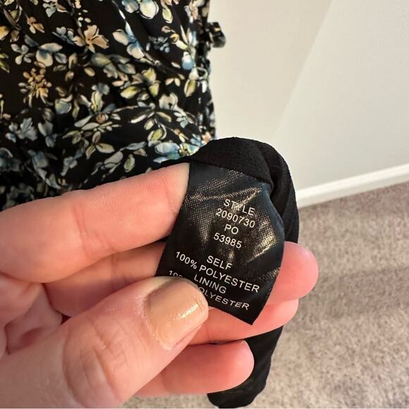 Anthropologie Current Air Blue Floral Mini Dress Small - Picture 11 of 15